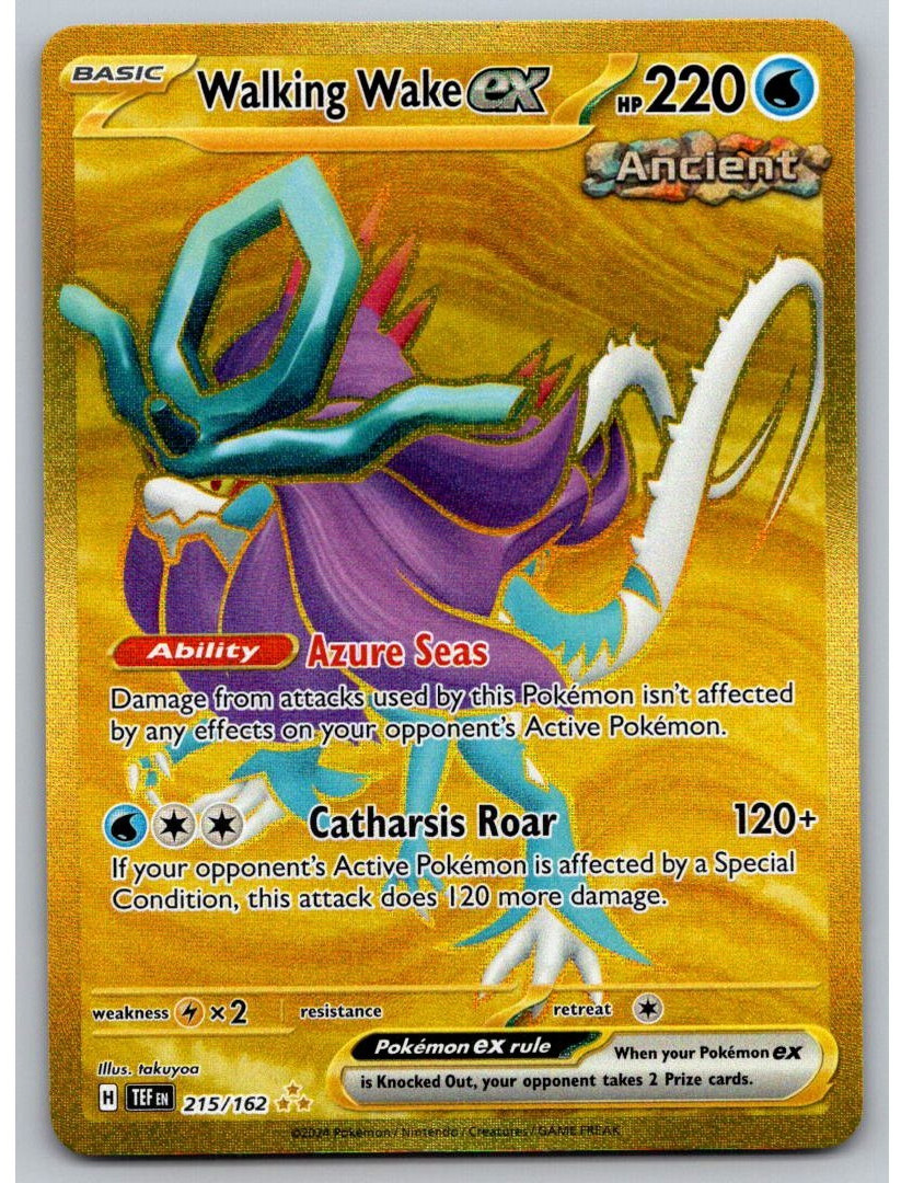 Walking Wake EX - 215/162 - S&V Temporal Forces - 2024 Pokémon - NM