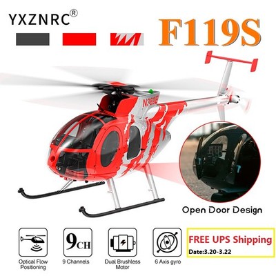 YUXIANG F119S MD500 Helicopter 9CH GPS Optical Flow Altitude Hold 6-Axis Gyro