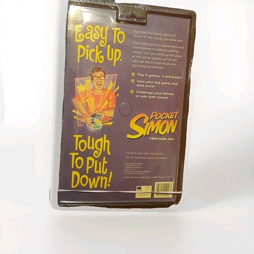 Vintage 1995 Milton Bradley Pocket Simon Electronic Handheld Game – Sealed/open - Picture 2 of 10