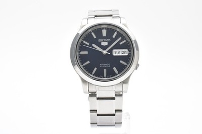 SEIKO 5 7S26-02J0  Automatic Men s watch Navy Dial 37mm Day/Date