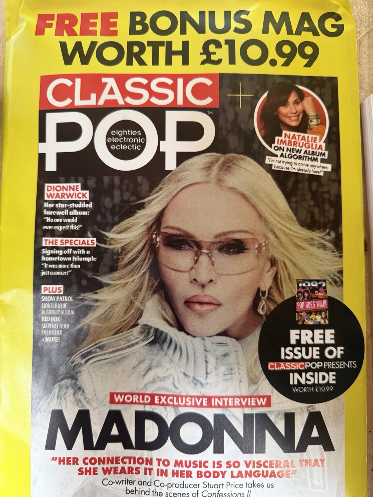 Classic Pop magazine August 2026 Madonna: World Exclusive interview + Bonus Mag