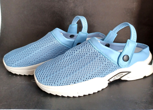 Scarpe ortopediche uomo Jerrycherries tomaia in rete sandali estivi traspiranti blu - Foto 9 di 15