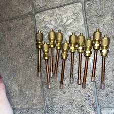 Appli Parts APVS-14142K10 10 Pack 1/4 in SAE Access Schrader Valve x 1/4 ODF x 2