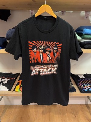 Flashback Heart Attack T Shirt Mens L Black Graphic Band Event Tee 2013 Cotton