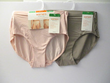 Warners Hi cut panties 2 pair high waist front smoothing size 7/L