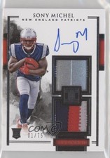 2018 Panini Impeccable Elegance Rookie Autos 1/75 Sony Michel #139 Auto 5o1
