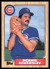 Dennis Eckersley 1987 Topps #459 Cubs MLB READ FREE SHIPPING AutographDen