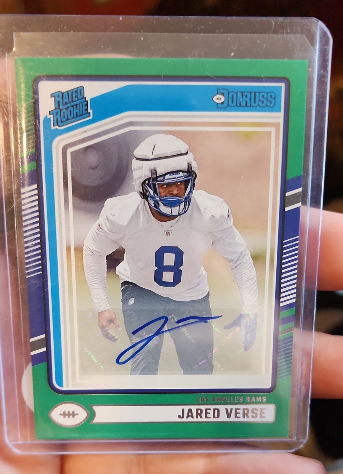 2024 Panini Donruss - Rated Rookie Jared Verse #341 Green Autographs (AU, RC)