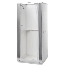 Mustee 80 Durastall Square Shower Stall, 32-5/8 In X 32-5/8 In Base, 75-3/8 In