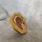 Vintage Hand Painted Chicken Farmhouse Rustic Retro Folk Art Wooden NOTE HOLDER — photo 5