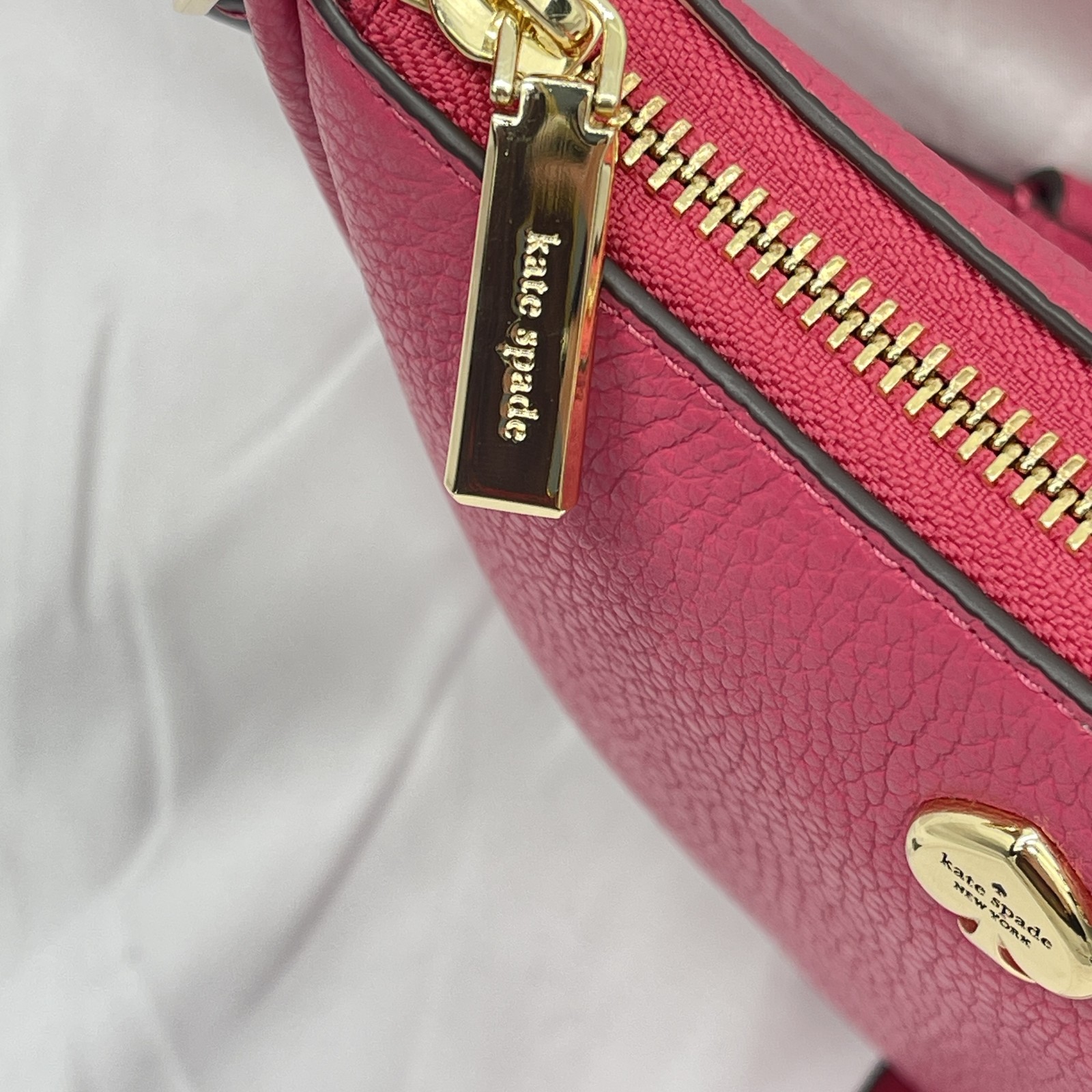 Kate Spade Womens Kayla Small Crossbody Bag Pebble Leather KL805 Rose Oil thumbnail 3