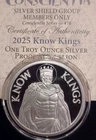 2025 Silver Shield KNOW KINGS - 1oz .999 Silver Proof -