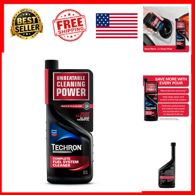 Fuel System Cleaner Techron Concentrate Plus 20 oz Bottle Reduces Rough Idle
