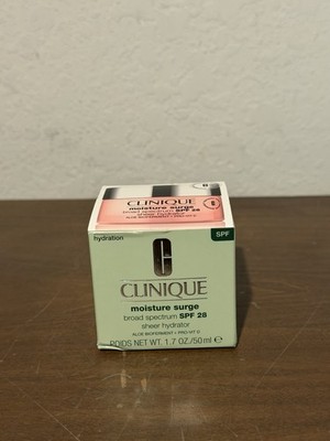 Clinique Moisture Surge Broad Spectrum SPF 28 Sheer Hydrator 1.7 Oz New Sealed