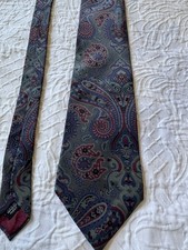 Vintage Christian Dior Floral Monsieur Necktie Silk Blend USA Made Mens Tie