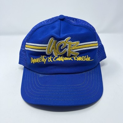 UC Riverside UCR College Blue Trucker Mesh SnapBack Hat Vintage 80s Made In USA
