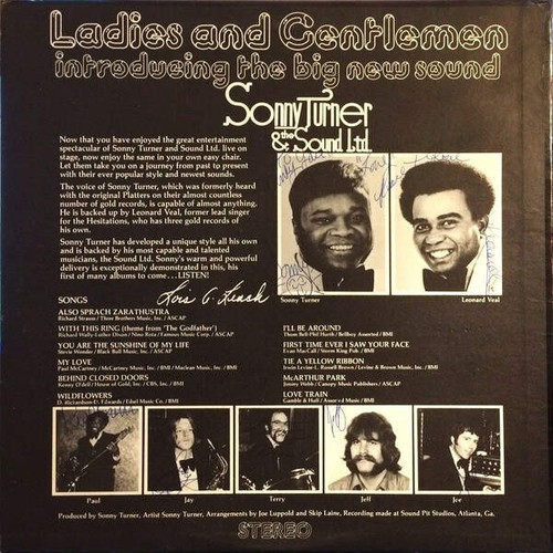 Sonny Turner - Standing Ovation (VINYL) - Picture 2 of 3