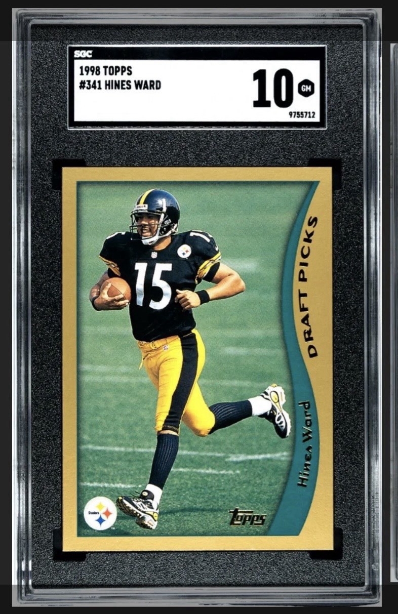 1998 TOPPS #341 HINES WARD SGC 10 GEM Steelers