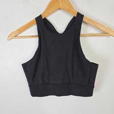 Varley Black High Neck Cutout Racerback Sports Bra XS Activewear Workout Top