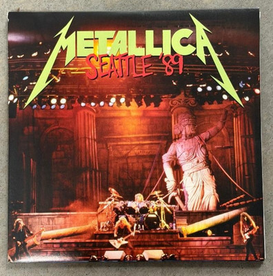 RARE NEW METALLICA SEATTLE  89 BLACKENED LABEL  TRIPLE 3LP 6-SIDED VINYL RECORD