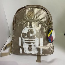 Mini Mochila Kipling Star Wars D Paola R2-D2 Año Luz Dorado Disney Nueva con Etiquetas