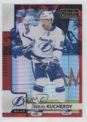 2017-18 O-Pee-Chee Platinum Red Prism 28/199 Nikita Kucherov #4 z3c