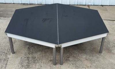 Wenger StageTek 88'' x 82'' x 24'' lightweight aluminum portable stage drum riser