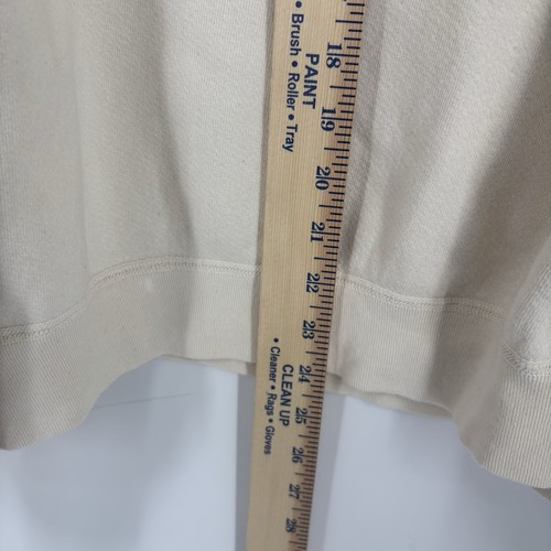 Trumbull Detroit Vintage Wash Crewneck Sweatshirt Beige size M made in USA - Picture 6 of 8
