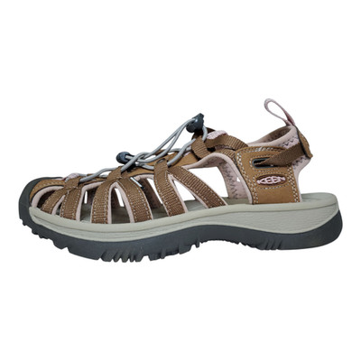 KEEN Women s Whisper Closed Toe Sport Sandals Toasted Coconut/Peach Size 6.5 US