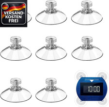 Reusabler Saugnapf Haken für Parkscheibe transparent Ø32mm Set