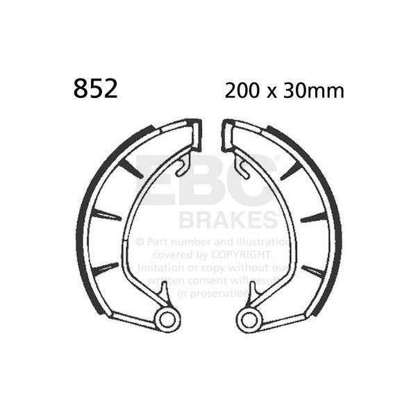 EBC Brake Shoe Set - 852
