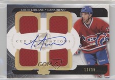 2011-12 Upper Deck The Cup Foundations Quad 11/15 Louis Leblanc #CF-LL Auto 1pc9