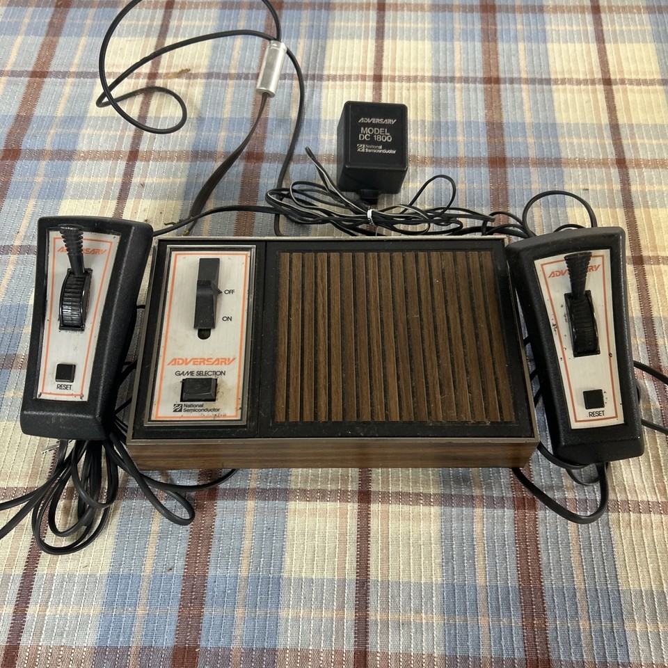 A 1976 National Semiconductor 'Adversary' console — a pre-Atari, pre-everything relic that almost nobody has heard of; one of the earliest dedicated home video game systems ever made.