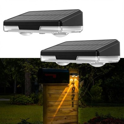 Flupuro Solar Mailbox Lights 2 Pack, Outdoor Waterproof House Number Light, D...