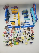 Mini Brands Lot Of  Toys Shopping Food Grocery Store Display Carts 