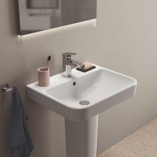 Ideal Standard i.Life B 1 Tap Hole Full Pedestal Basin 500mm  BUN/E256201/98314