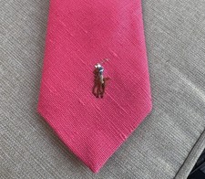 Vintage Polo Ralph Lauren Pink Linen Tie Made in USA Irish Linen 58โ Long Pony