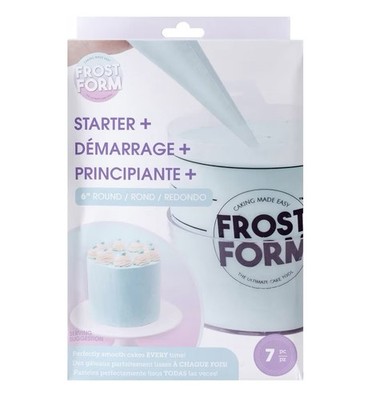 Cake Decorating Kit 6'' Acrylic Frost Form Professional Starter Set