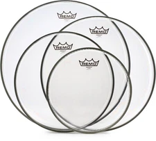 Remo Emperor 4-piece Tom Pack - 10"/12"/14"/16" - Clear
