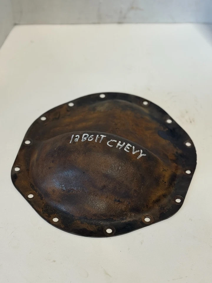 CHEVY/GMC CAMINHÃO MEIA TONELADA 1/2 1500 EIXO TRASEIRO 12 PARAFUSOS DIFF PLACA DE COBERTURA FABRICANTE DE EQUIPAMENTO ORIGINAL - Imagem 4 de 4