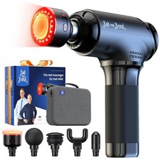 BOB AND BRAD T2 Ultra Massage Gun with Heat and Red LED Therapy, Heated Deep
