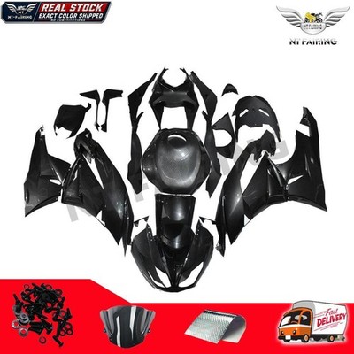 MS Carbon Fiber Look Injection Fairing Fit for Kawasaki 2009-2012 ZX6R a0TW