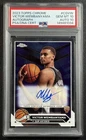 VICTOR WEMBANYAMA PSA 10 2023-24 TOPPS CHROME #CG-VW ROOKIE AUTO RC SPURS GEM