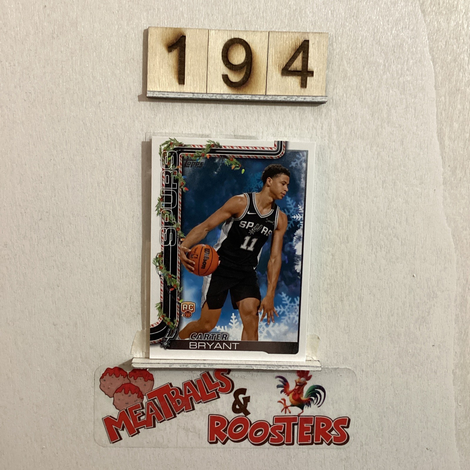 2025-26 Topps Holiday Basketball Carter Bryant #H174 Rookie