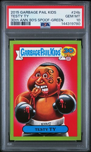Testy TY [Green] #24b 2015 Garbage Pail Kids 30th Anniversary card