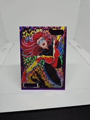 2023 UD Marvel The Infinity Trilogy Purple Box /99 Firestar #66