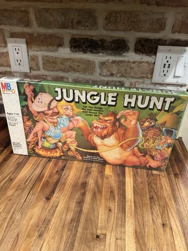 JUNGLE HUNT - Milton Bradley MB *MINT* NEW NIB SEALED Vintage Board Game 1983