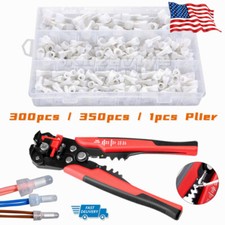 300/700Pcs Copper Core Nylon Terminals Closed End Crimp Caps Wire Connectors Kit