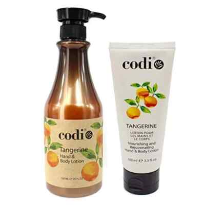 Codi Tangerine Hand & Body Lotion Big and 1 Small Set, 750ml/25oz + 3.3oz/100ml