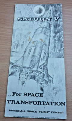 SATURN V 5 orig. Infoblatt Apollo 11 Armstrong NASA 22,5x10cm 12 Seiten selten
